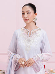 Qalamkar QPrints Embroidered Lawn Unstitched 3Pc Suit EM-01B BLAIR