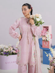 Qalamkar QPrints Embroidered Lawn Unstitched 3Pc Suit EM-02B KIRA