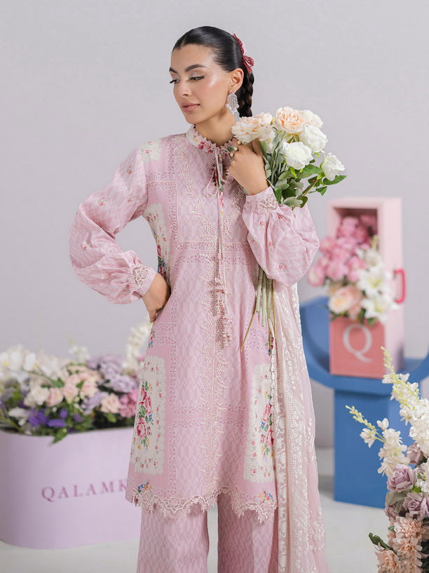 Qalamkar QPrints Embroidered Lawn Unstitched 3Pc Suit EM-02B KIRA