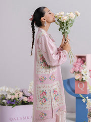 Qalamkar QPrints Embroidered Lawn Unstitched 3Pc Suit EM-02B KIRA