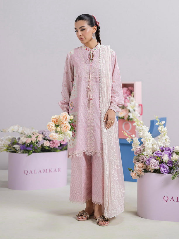 Qalamkar QPrints Embroidered Lawn Unstitched 3Pc Suit EM-02B KIRA