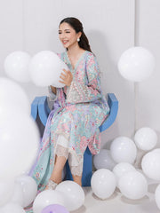Qalamkar QPrints Embroidered Lawn Unstitched 3Pc Suit EM-03A JADE