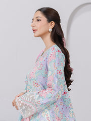 Qalamkar QPrints Embroidered Lawn Unstitched 3Pc Suit EM-03A JADE