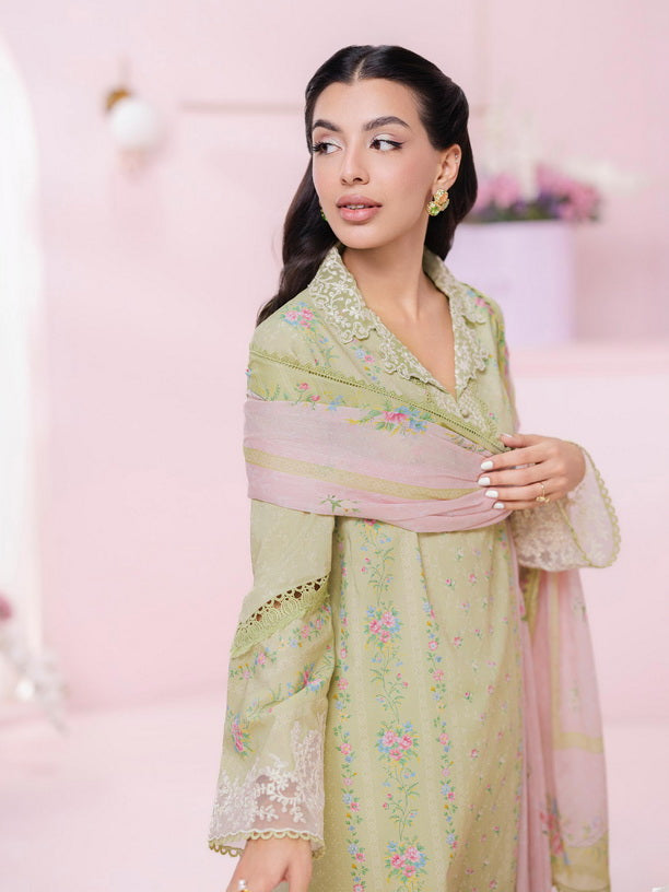 Qalamkar QPrints Embroidered Lawn Unstitched 3Pc Suit EM-07A XENA
