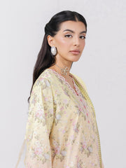Qalamkar QPrints Embroidered Lawn Unstitched 3Pc Suit EM-08A SIERRA