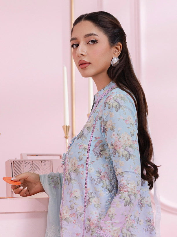 Qalamkar QPrints Embroidered Lawn Unstitched 3Pc Suit EM-08B VERA