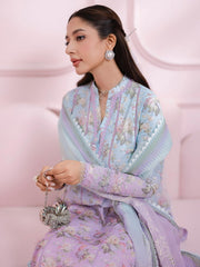 Qalamkar QPrints Embroidered Lawn Unstitched 3Pc Suit EM-08B VERA