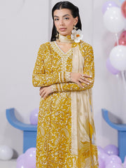 Qalamkar QPrints Embroidered Lawn Unstitched 3Pc Suit EM-10B ADELE