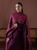 Faiza Faisal Winter Unstitched Embroidered Khaddar 3Pc Suit - Ember