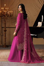Emaan Adeel Celeste Embroidered Chiffon Unstitched 3Pc Suit - EMBER