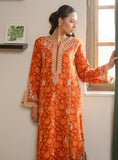 Faiza Faisal Lumiere Printed Khaddar Stitched 2Pc Suit - EMBER