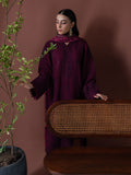 Faiza Faisal Winter Unstitched Embroidered Khaddar 3Pc Suit - Ember