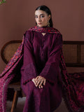 Faiza Faisal Winter Unstitched Embroidered Khaddar 3Pc Suit - Ember