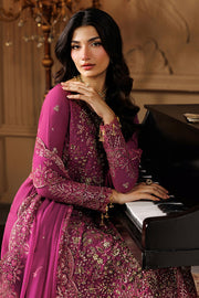 Emaan Adeel Celeste Embroidered Chiffon Unstitched 3Pc Suit - EMBER