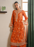 Faiza Faisal Lumiere Printed Khaddar Stitched 2Pc Suit - EMBER