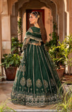 Aylin Wedding Formal Embroidered Net Unstitched 3Pc Suit - EMERALD