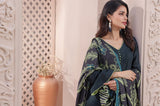 Feathers Digital Printed Khaddar Unstitched 3Pc Suit EMERALD DREAM-FT148