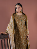 Faiza Faisal Winter Unstitched Embroidered Karandi 3Pc Suit - EMIRA