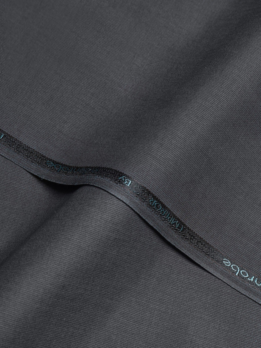 Emperor by edenrobe Men's Unstitched Blended Fabric Suit - Charcoal
