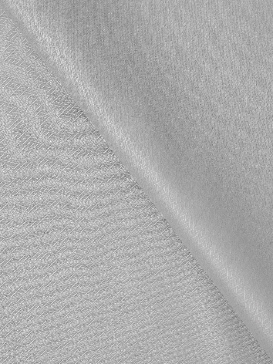 Gracefull by edenrobe Men's Unstitched Poly Viscose Fabric Suit - Light Grey