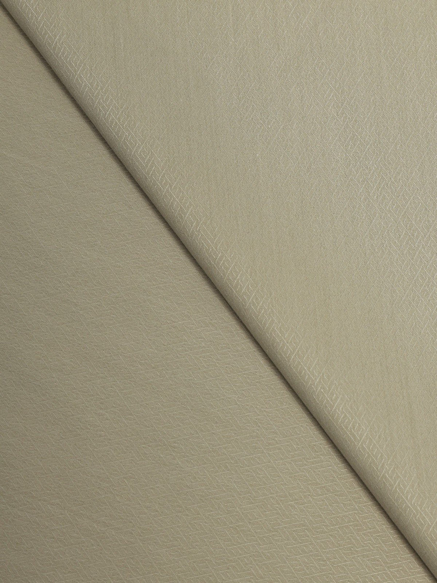 Gracefull by edenrobe Men's Unstitched Poly Viscose Fabric Suit - Beige