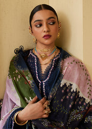 Suffuse Eid Unstitched Embroidered Lawn 3Pc Suit - ENA
