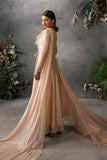 Zariya Anahira Ready to Wear Silk Organza 3Pc Suit ZB50081 ENA