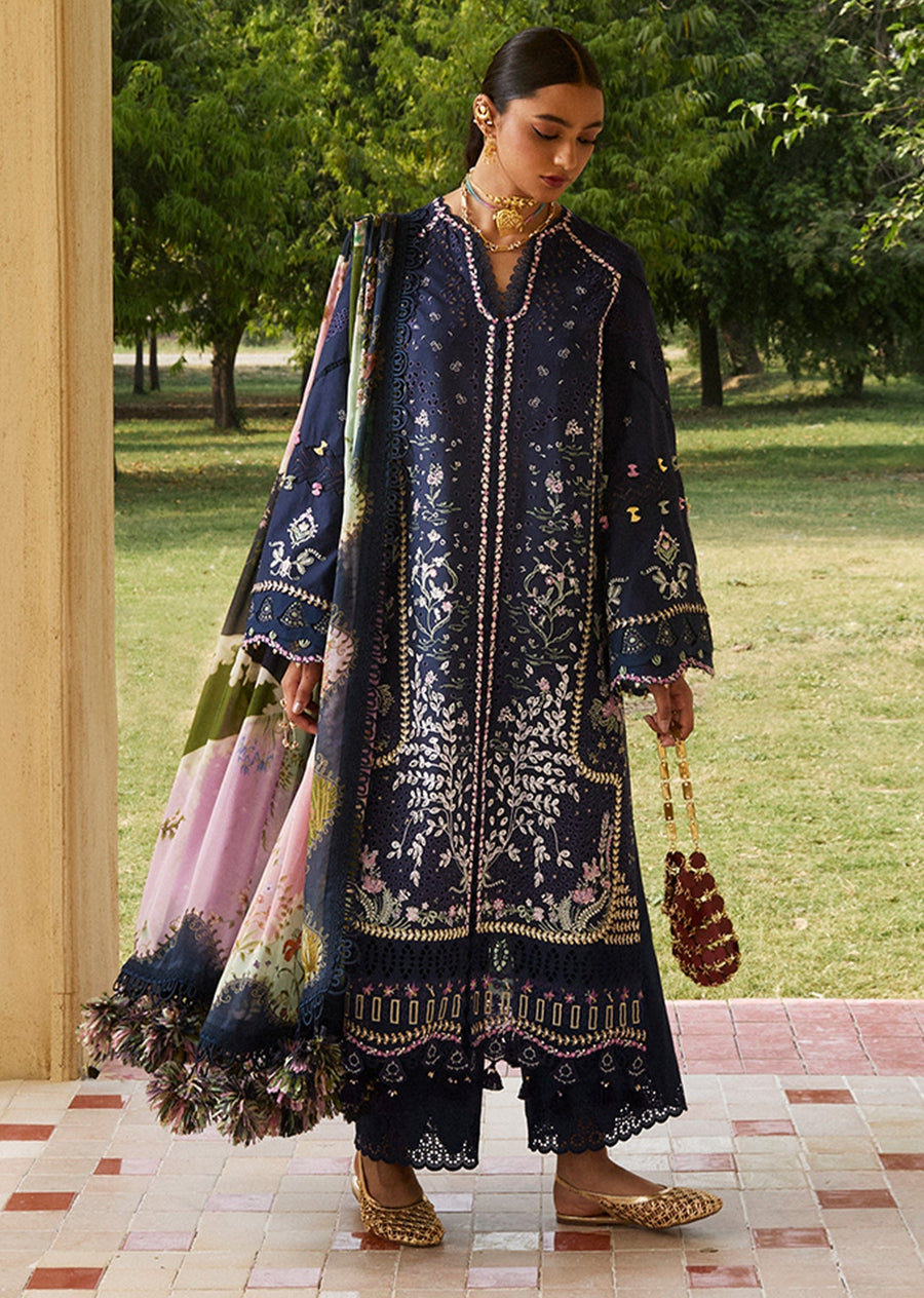 Suffuse Eid Unstitched Embroidered Lawn 3Pc Suit - ENA