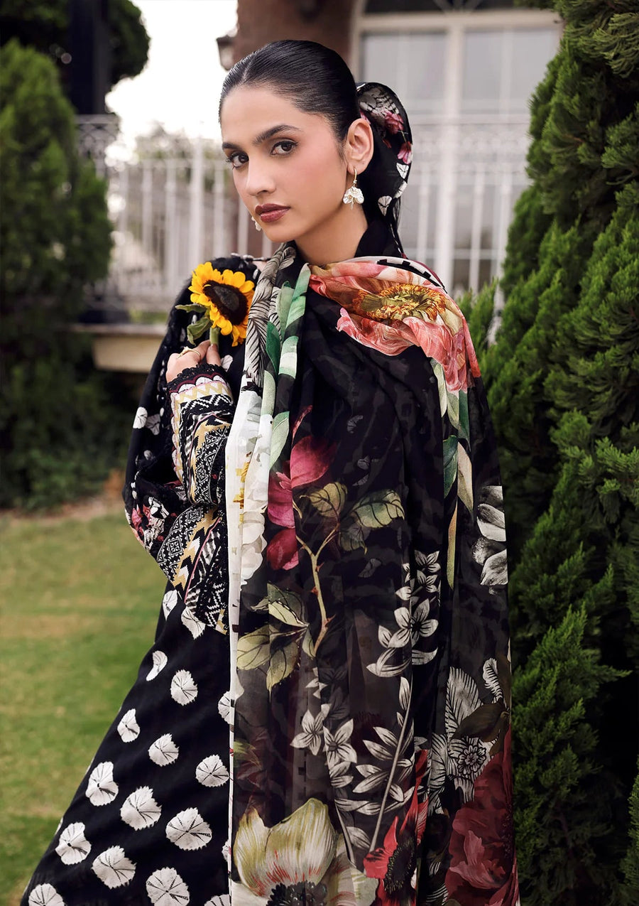 Elaf Premium Belladore Printed Lawn Unstitched 3Pc Suit EPA-1B QUEEN