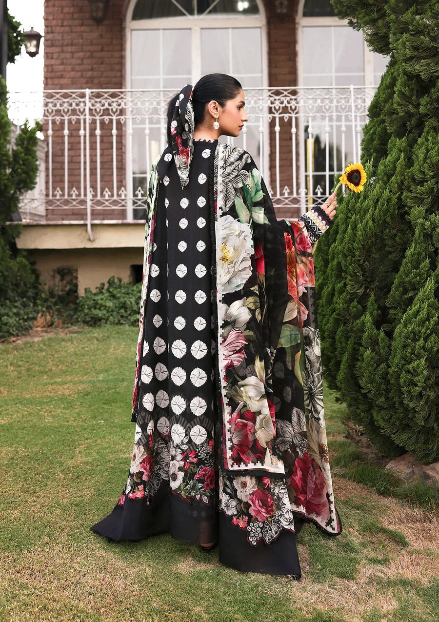 Elaf Premium Belladore Printed Lawn Unstitched 3Pc Suit EPA-1B QUEEN