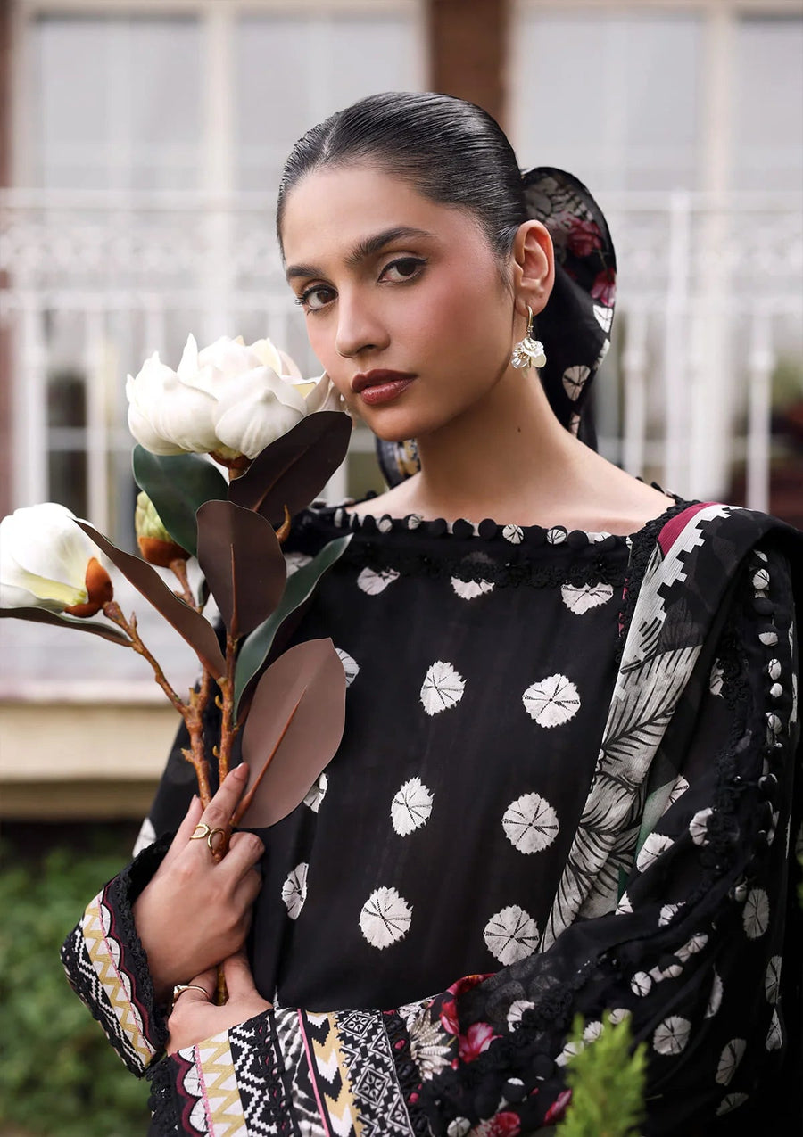 Elaf Premium Belladore Printed Lawn Unstitched 3Pc Suit EPA-1B QUEEN