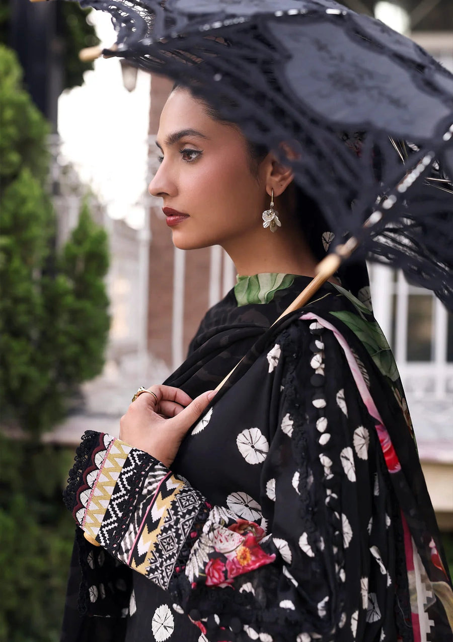 Elaf Premium Belladore Printed Lawn Unstitched 3Pc Suit EPA-1B QUEEN