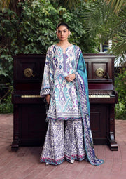 Elaf Premium Belladore Printed Lawn Unstitched 3Pc Suit EPA-2A PRISM