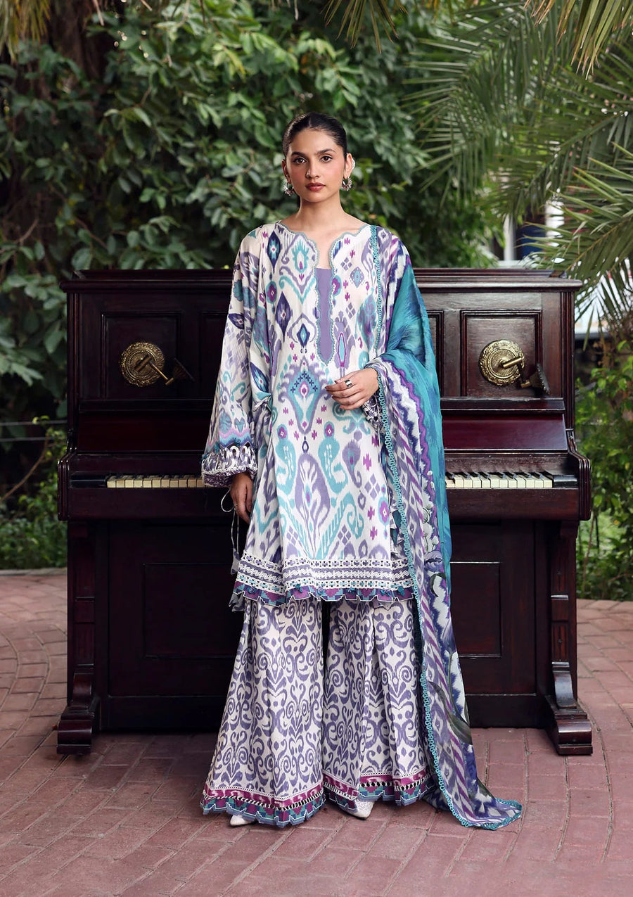 Elaf Premium Belladore Printed Lawn Unstitched 3Pc Suit EPA-2A PRISM