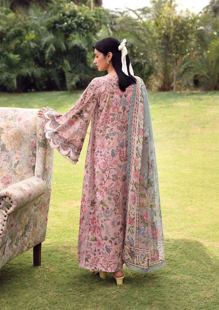 Elaf Premium Belladore Printed Lawn Unstitched 3Pc Suit EPA-3A CHESSA