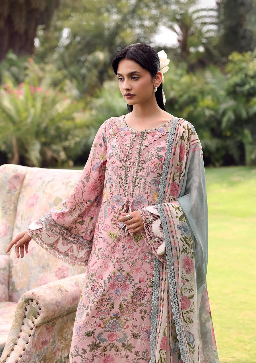 Elaf Premium Belladore Printed Lawn Unstitched 3Pc Suit EPA-3A CHESSA