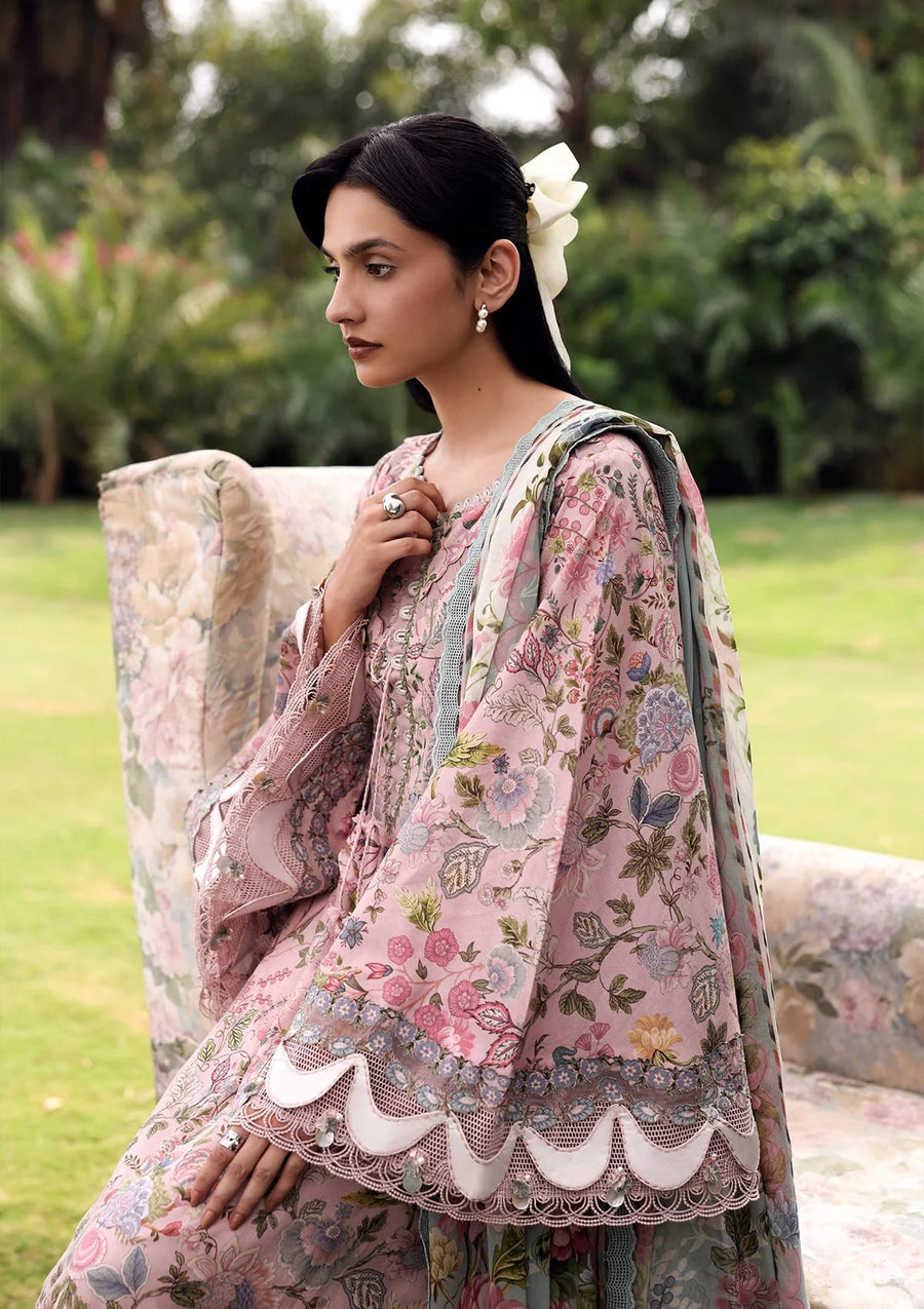 Elaf Premium Belladore Printed Lawn Unstitched 3Pc Suit EPA-3A CHESSA
