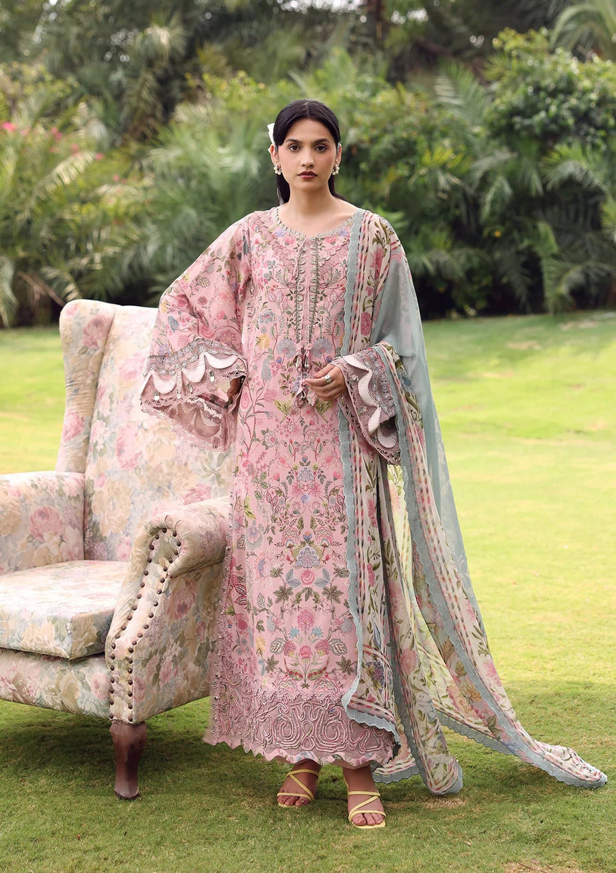 Elaf Premium Belladore Printed Lawn Unstitched 3Pc Suit EPA-3A CHESSA