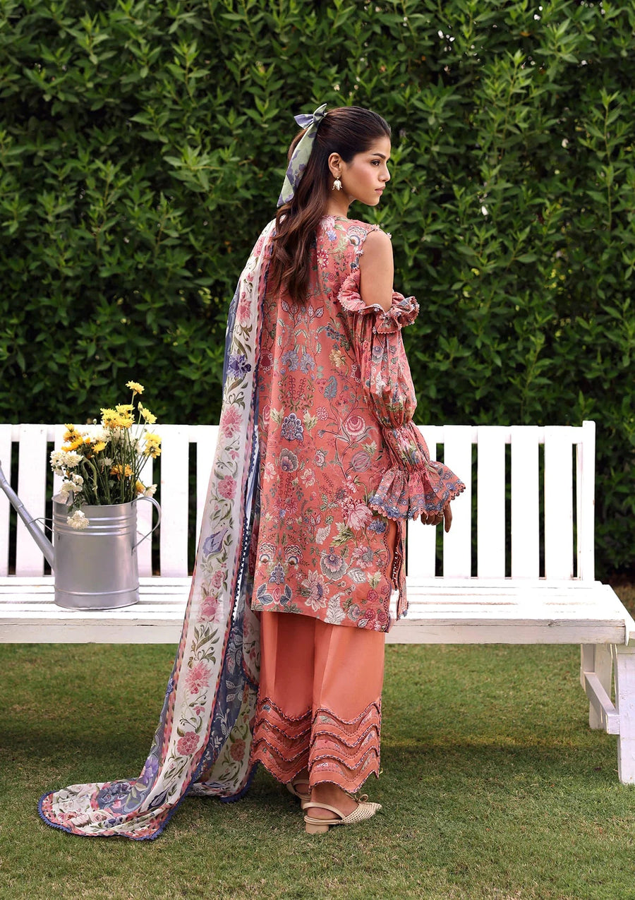 Elaf Premium Belladore Printed Lawn Unstitched 3Pc Suit EPA-3B LOVELLE