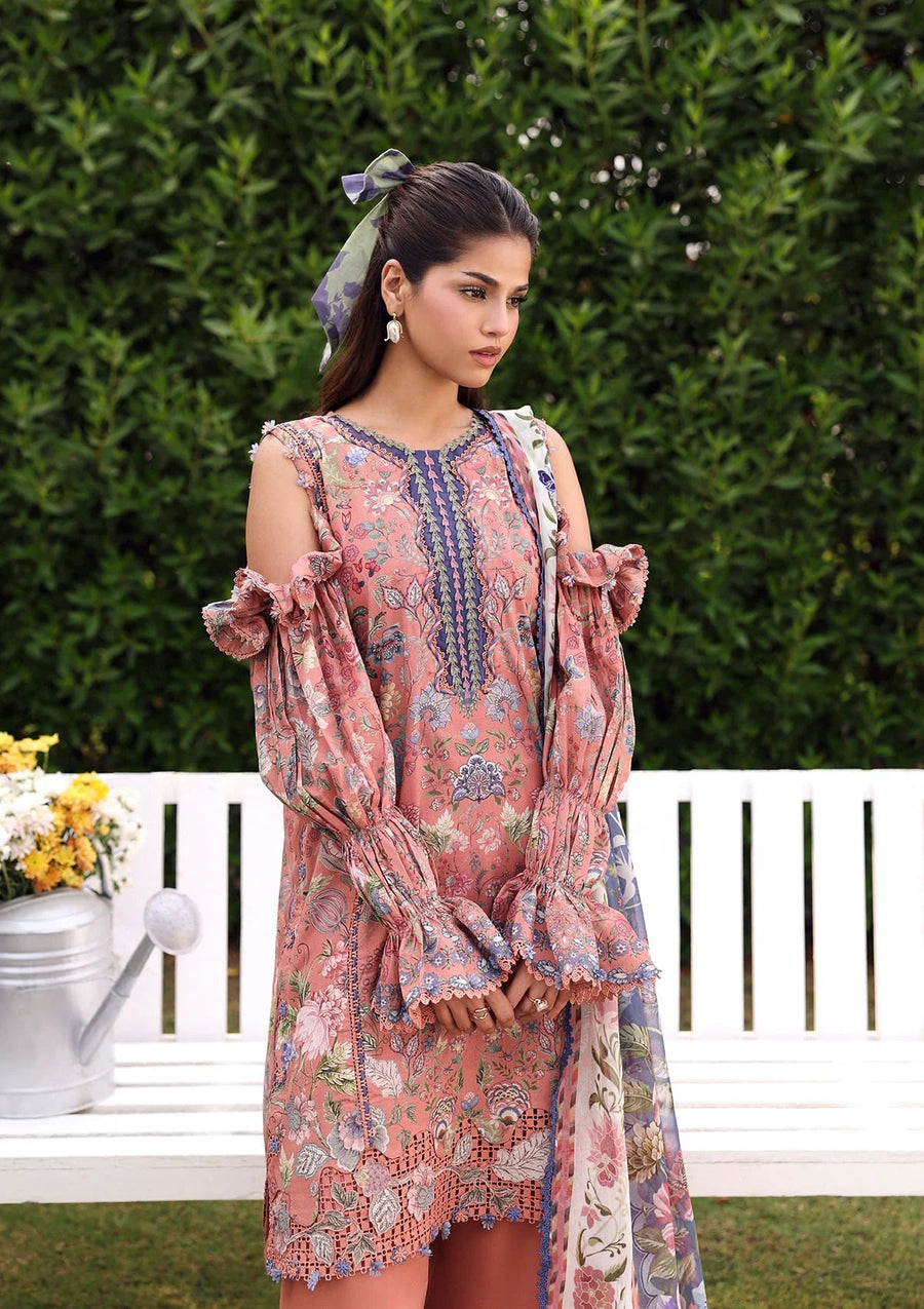 Elaf Premium Belladore Printed Lawn Unstitched 3Pc Suit EPA-3B LOVELLE