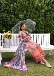 Elaf Premium Belladore Printed Lawn Unstitched 3Pc Suit EPA-3B LOVELLE
