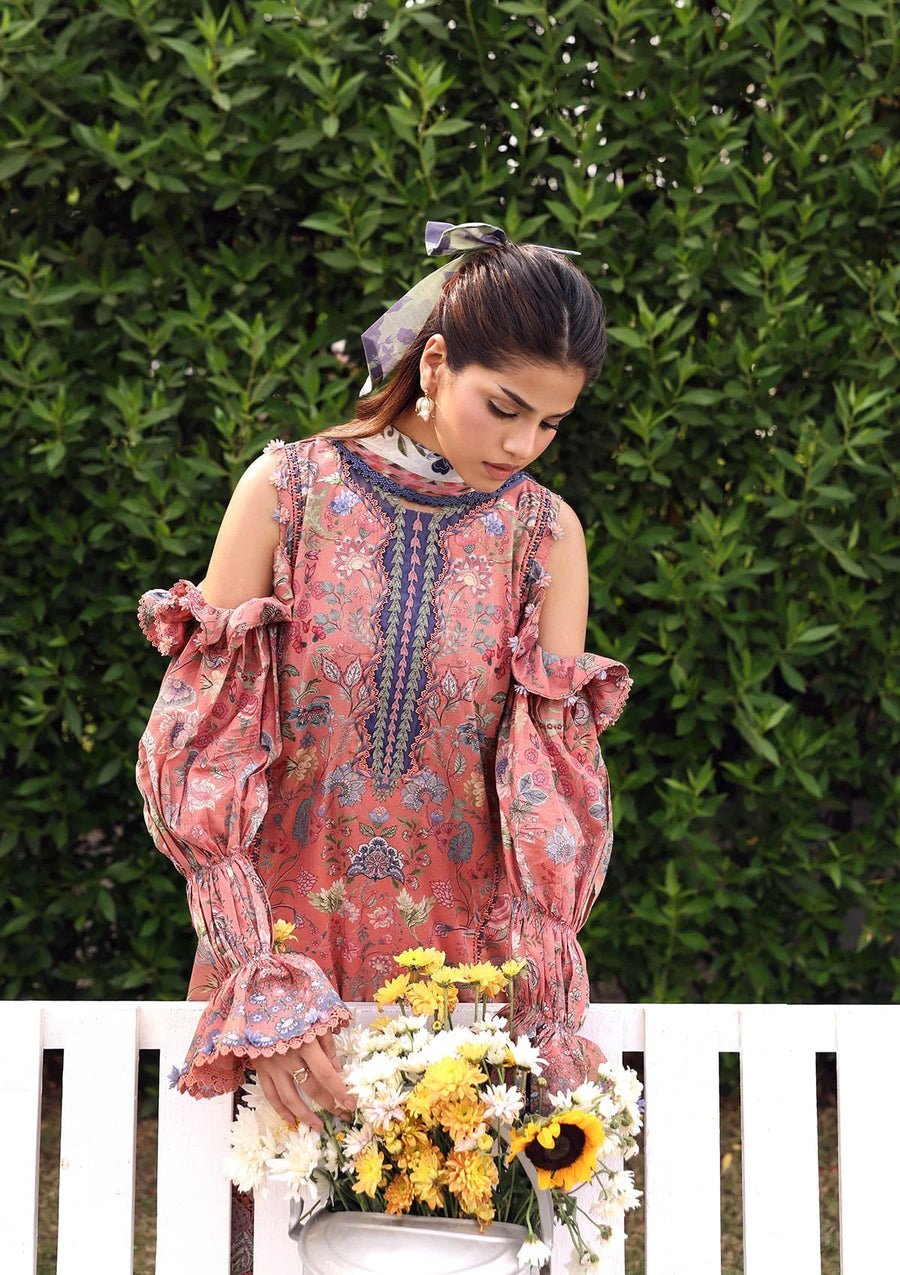 Elaf Premium Belladore Printed Lawn Unstitched 3Pc Suit EPA-3B LOVELLE