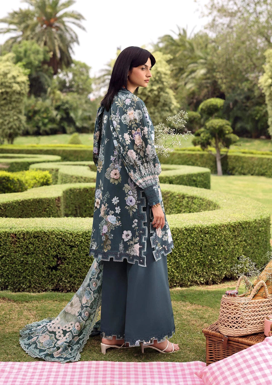 Elaf Premium Belladore Printed Lawn Unstitched 3Pc Suit EPA-6A CASTELLA