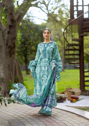 Elaf Premium Bridgerton Printed Lawn Unstitched 3Pc Suit EPB-1A NIA MARE