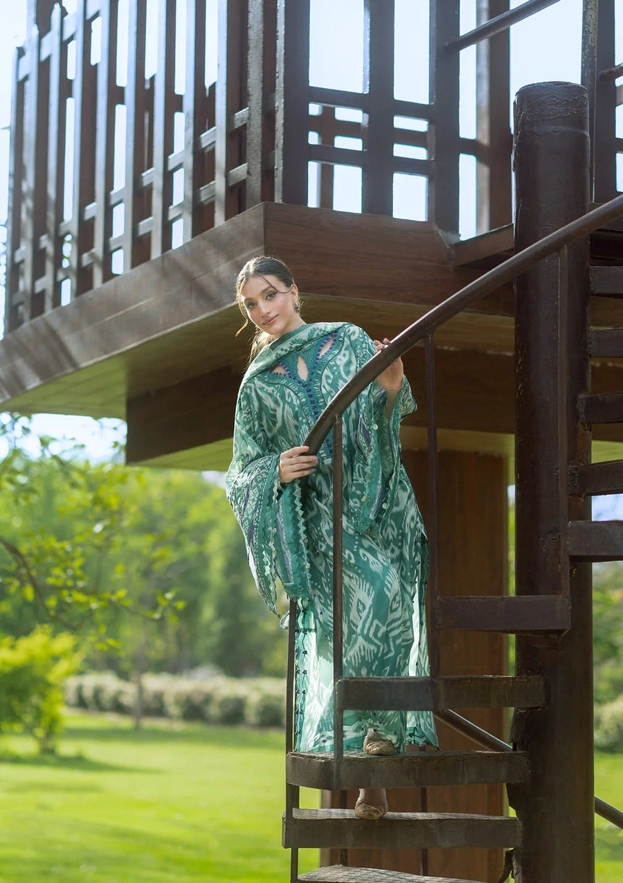 Elaf Premium Bridgerton Printed Lawn Unstitched 3Pc Suit EPB-1A NIA MARE