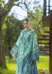 Elaf Premium Bridgerton Printed Lawn Unstitched 3Pc Suit EPB-1A NIA MARE