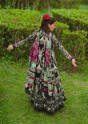 Elaf Premium Bridgerton Printed Lawn Unstitched 3Pc Suit EPB-1B REGINA