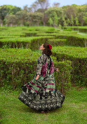 Elaf Premium Bridgerton Printed Lawn Unstitched 3Pc Suit EPB-1B REGINA