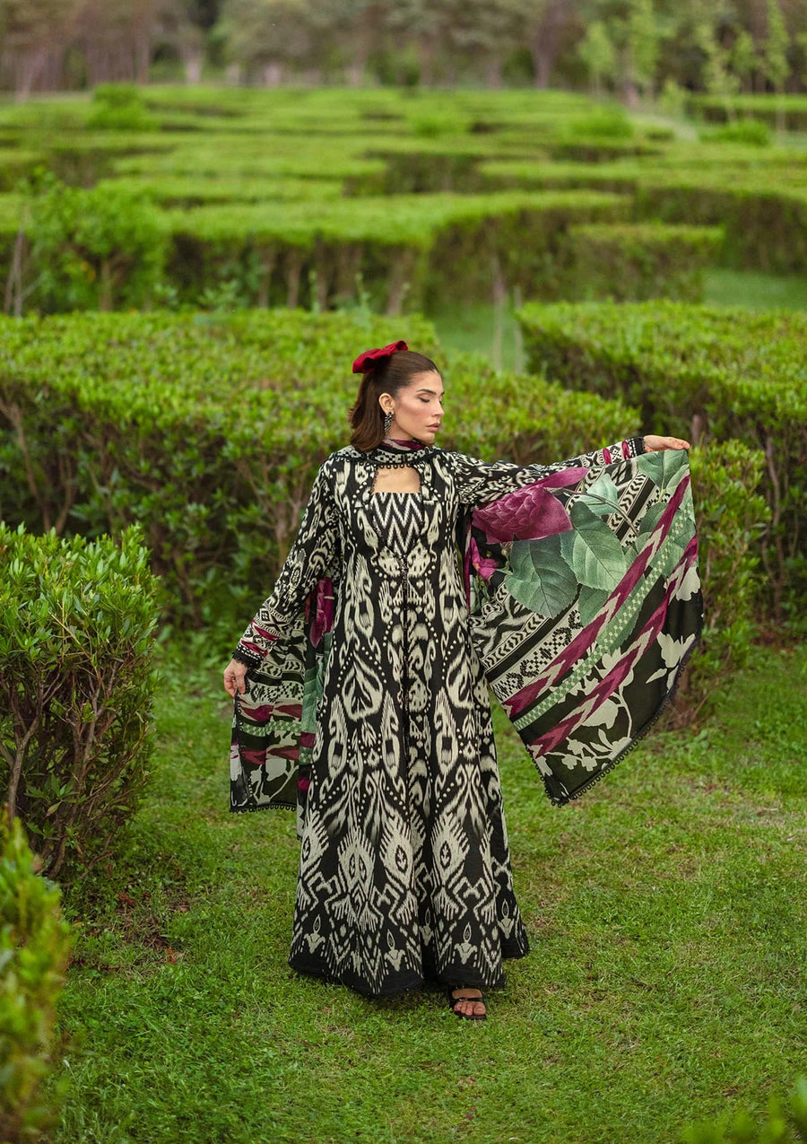 Elaf Premium Bridgerton Printed Lawn Unstitched 3Pc Suit EPB-1B REGINA