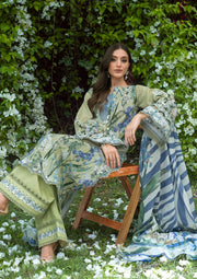Elaf Premium Bridgerton Printed Lawn Unstitched 3Pc Suit EPB-2A GARDEN AFFAIR